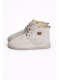UGG-Bağcıklı Süet Tüylü Kadın Bot - Gri