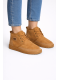 UGG- Bağcıklı Süet Tüylü Kadın Bot - Kahverengi